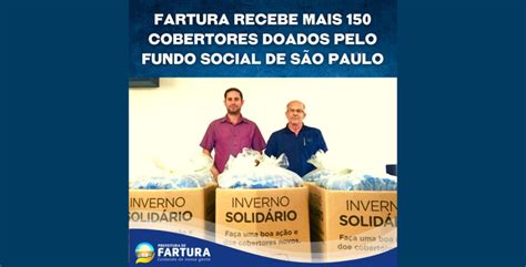 Jornal Sudoeste Do Estado Fartura Recebe Mais 150 Cobertores Doados