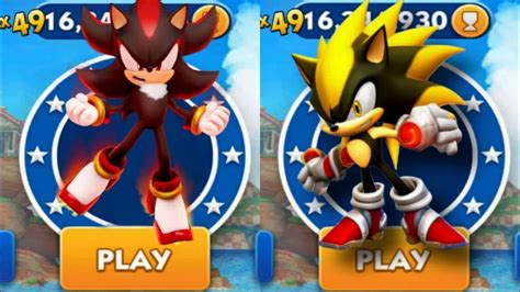 Sonic Dash Sir Shadow Vs Super Shadow Movie Sonic Vs All Bosses