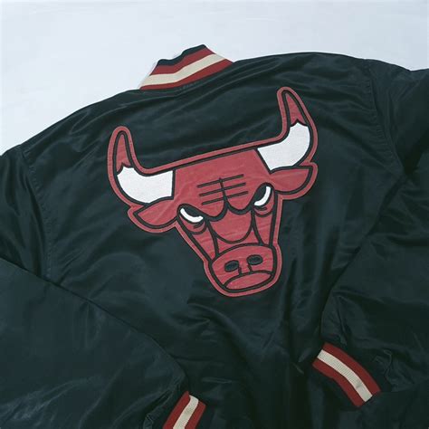 Vintage S S Starter Chicago Bulls Satin Jacket Etsy