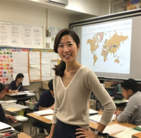 Retrato De Profesora Ense Ando En La Escuela Foto Gratis