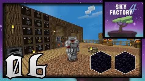 YoYos Armor And Obsidian Ep 06 Minecraft SkyFactory 4 Sky Block