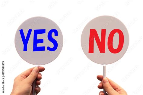 YES NO Stock-Foto | Adobe Stock