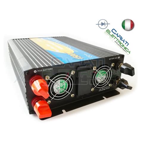 POWER INVERTER 1500W MAX 3000W WATT ONDA SINUSOIDALE PURA 12V DC 230V