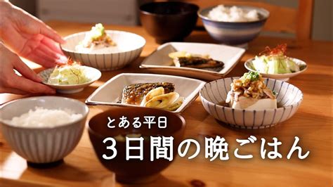 【3日間の夕飯】平日にぱぱっと作る献立｜1500円分食材スッキリ使い切り簡単レシピ｜二人暮らし晩御飯（sub Youtube