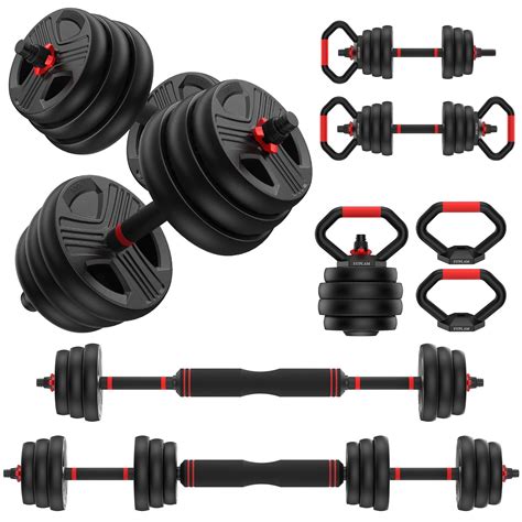 Adjustable dumbbell set, 90lbs Free Weights set with upgraded nut, 4 in
