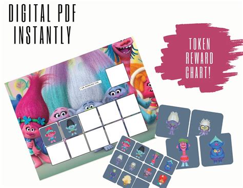 Trolls Token Economy System Aba Visual Printable Etsy