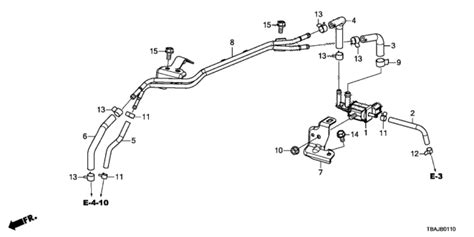 36187 5AA 000 Genuine Honda Pipe Comp ABV Sol