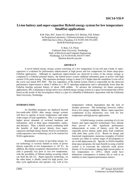 (PDF) Li-ion battery and supercapacitor Hybrid energy system for low ... 