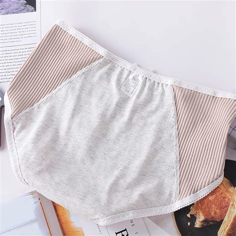 Buy Duowei High Waist Underwear Women Lace Panties For Womens Solid Color Bikini Underwear Half