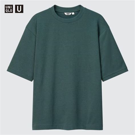 Uniqlo的airism棉質寬版圓領t恤五分袖 Stylehint