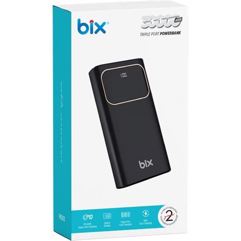 Bix Pb303 30000mah 60w 2 Usb Ve Type C Pd Çıkışlı Hızlı Şarj Fiyatı