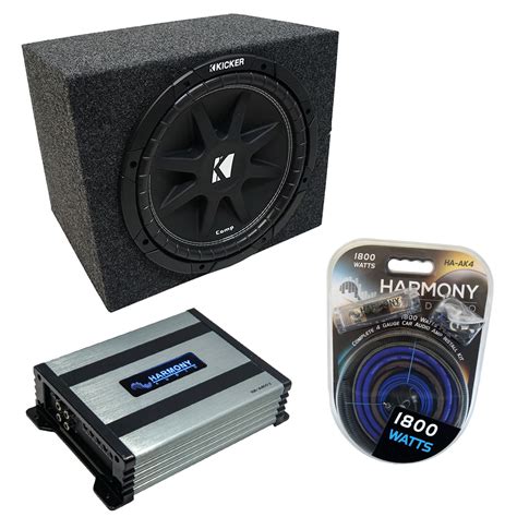 Universal Car Stereo Rearfire Sealed Single Kicker Comp C Sub Box