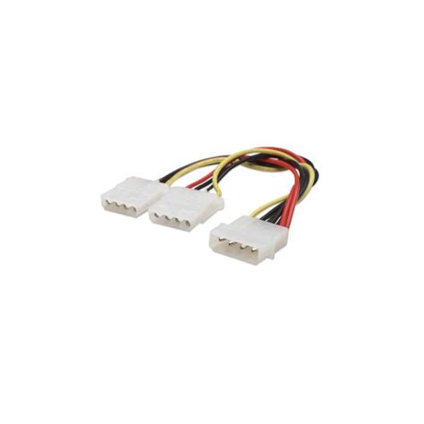 CABLE ALIMENTACION DIVISOR Y MOLEX 4 PINES A DUAL MOLEX HEMBRA