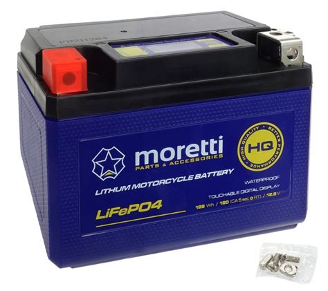 AKUMULATOR LITOWO JONOWY 12V 9AH DO SKUTER MOTOCYKL QUAD MORETTI LCD