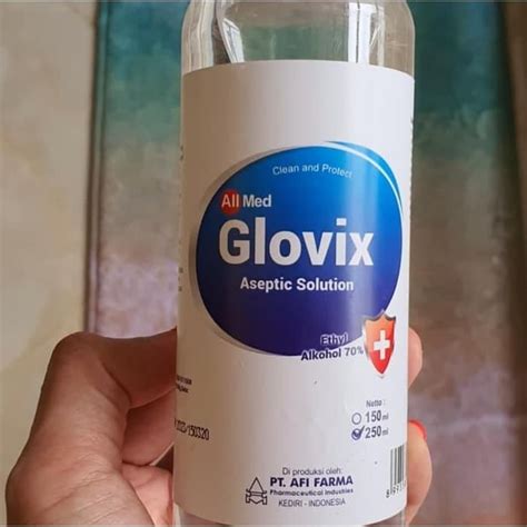 Jual Aseptic 250 Ml Glovix Aseptan Alkohol Alcohol Hand Sanitizer Cair