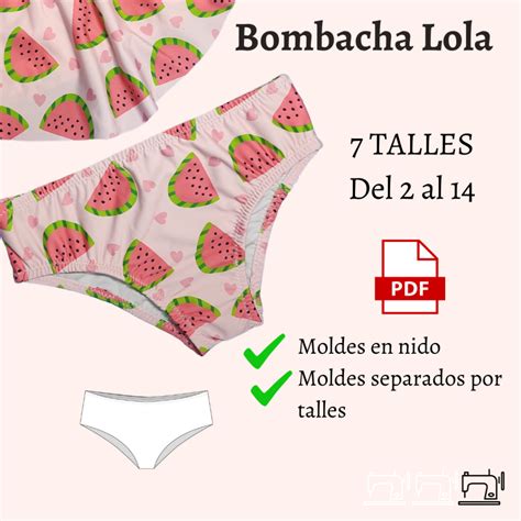 Moldería Bombacha bikini Trazados y Costuras