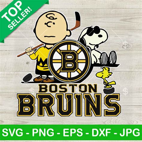 Snoopy And Charlie Brown Boston Bruins Hockey SVG, Snoopy And Charlie ...