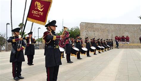 Celebra Cecyte Bc Concurso Estatal De Bandas De Guerra Y Escolta