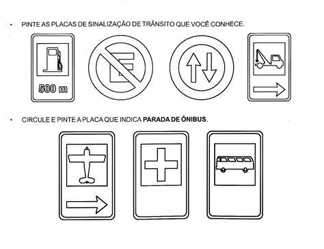 Placas De Transito Para Colorir E Imprimir Coloring City