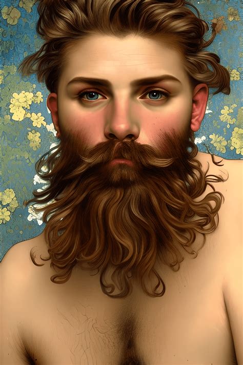 Stunning K Hyper Detailed Hyper Realistic Yearold Bearded Gay Man