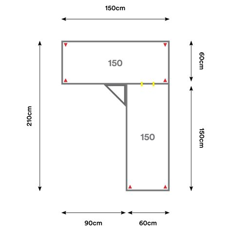 Configuración En “L” EL10 150x210cm – DESKO