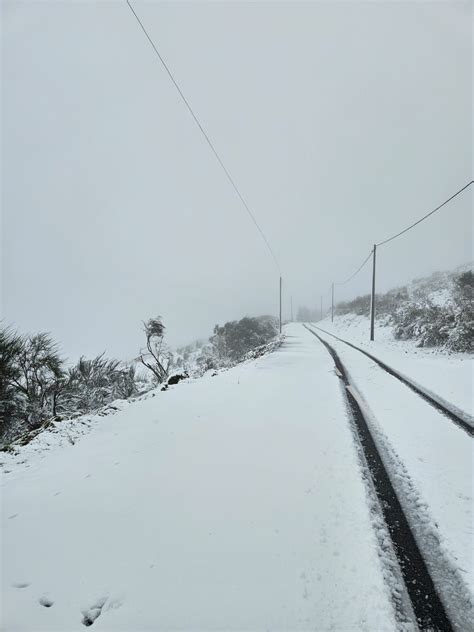 Queda De Neve Fecha Estradas No Maci O Central Da Serra Da Estrela Nit