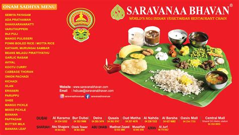 Saravana Bhavan KLCC Menu