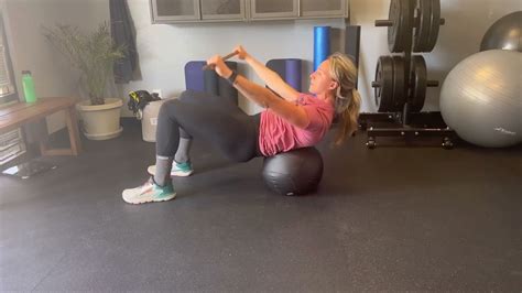 Thoracic Extension Over Med Ball Youtube