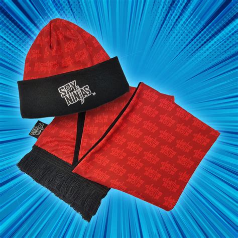 Kick Bump Beanie And Scarf Spy Ninjas Store Spyninjasstore