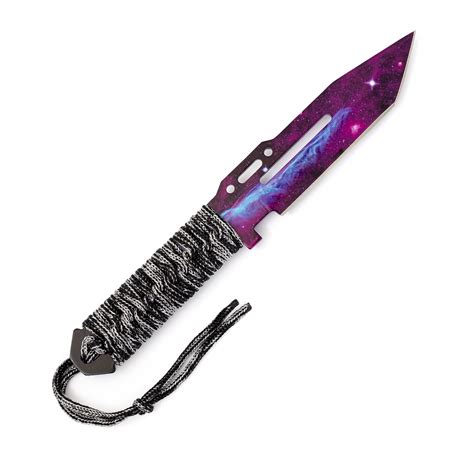 Paracord Galaxy Black Real Life Knife Cs Customizado Irl Por Lootknife