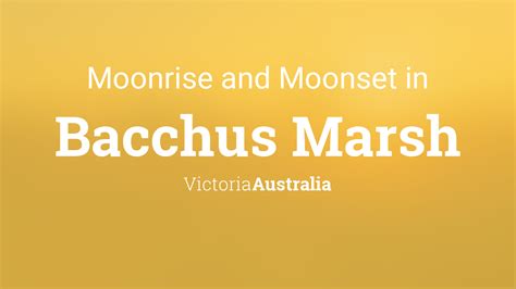 Moonrise, Moonset, and Moon Phase in Bacchus Marsh, April 2024