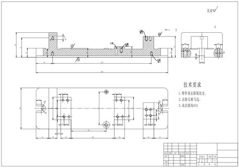 矩形齿花键轴加工工艺及铣键槽夹具设计cad说明autocad 2000模型图纸下载 懒石网