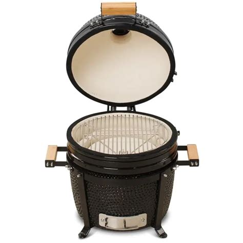 Kamado Bono Minimo 15 Ceramic BBQ Grill In Black