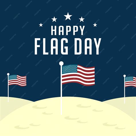 Premium Vector | Happy flag day illustration