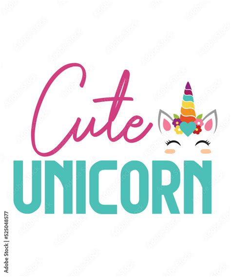 Unicorn Quotes Svg Bundle Unicorn Png File Unicorn Shirt Png Unicorn Birthday Svg Clipart