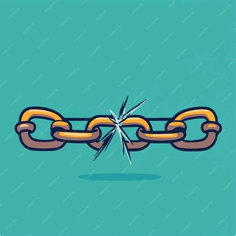 Symbol of Freedom A Broken Chain Illustration | Premium AI-generated vector