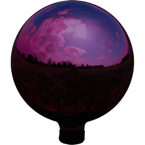 Sunnydaze Merlot Garden Gazing Globe Ball Outdoor Lawn And Yard Glass Ornament Reflective