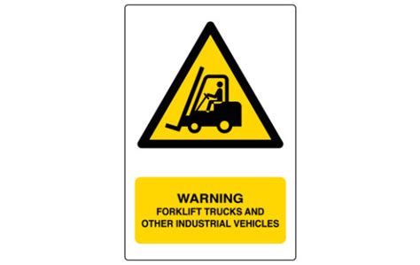 W014 Warning Forklift Trucks And Other Industrial Vehicles Sign