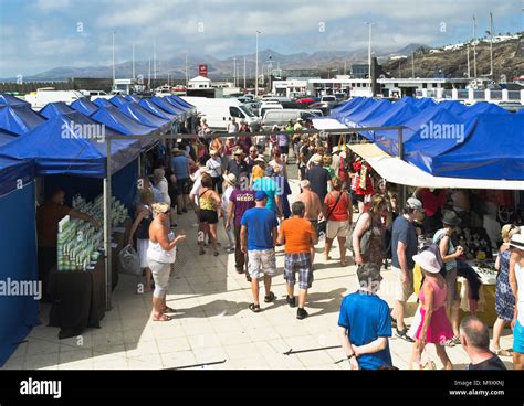 Lanzarote Puerto Del Carmen Old Town Hi Res Stock Photography And