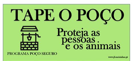 Programa POÇO SEGURO Junta de Freguesia de Meirinhas