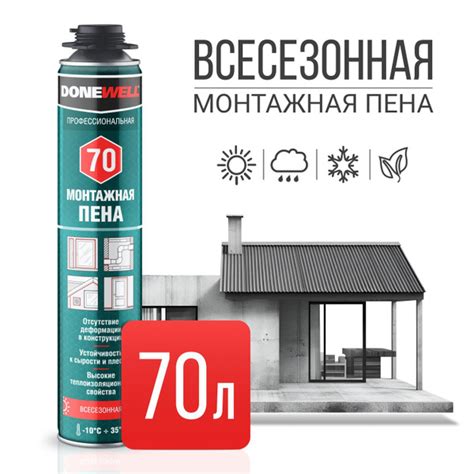 Профессиональная монтажная пена DONEWELL "Профессиональная всесезонная ...