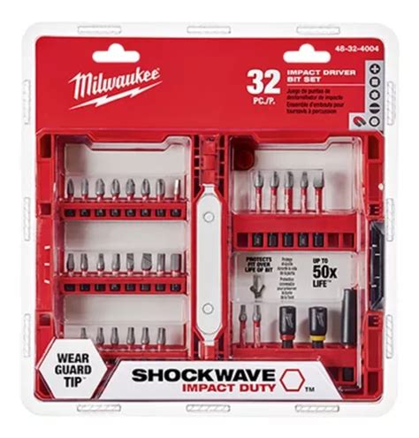 Set Piezas Milwaukee Puntas Alto Impacto