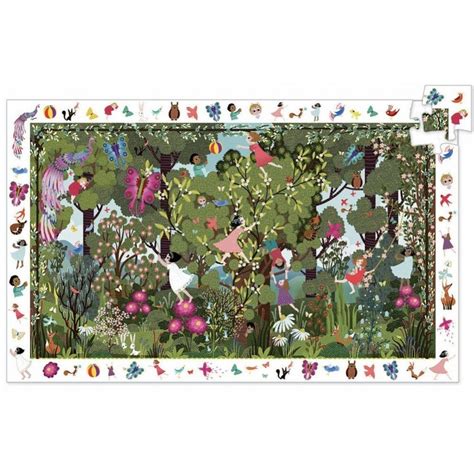 XXL Pieces Observation Puzzle In The Garden Djeco 07512 100 Pieces