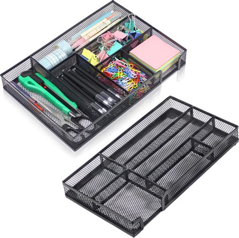 Amazon Rosrose Desk Drawer Organizer Tray Small Drawer Organizers