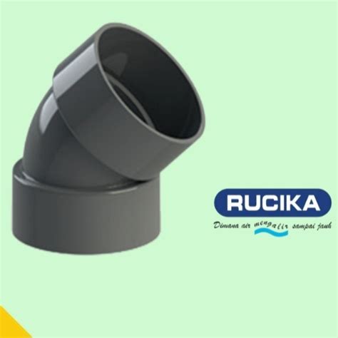 Jual Sambungan Derajat Knee Elbow L Pipa Pvc D Inch Merk Rucika