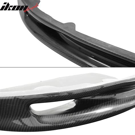 IKON MOTORSPORTS, Front Bumper Lip Compatible With 1993-1998 Toyota Supra, Matte Carbon Fiber ...