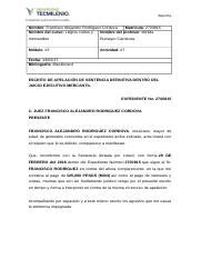 Actividad 7 Litigios Civiles Y Mercantiles Docx Reporte Nombre