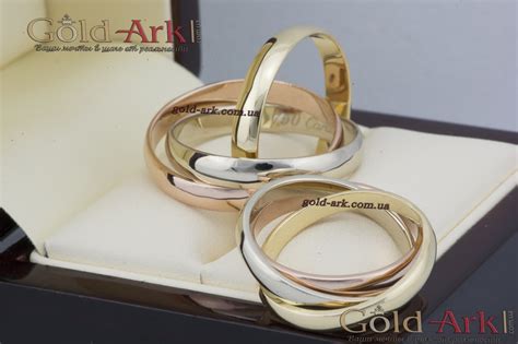 Современный обручальные кольца Cartier trinity. Изготовление ювелирных ...