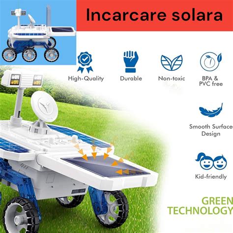 Kit Constructie Masinuta Rover Incarcare Solara Sau Cu Baterii Camera