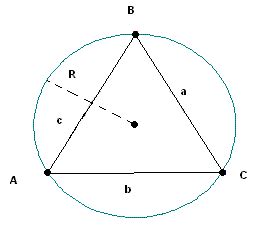 Radius of a Circumscribed Circle Calculator